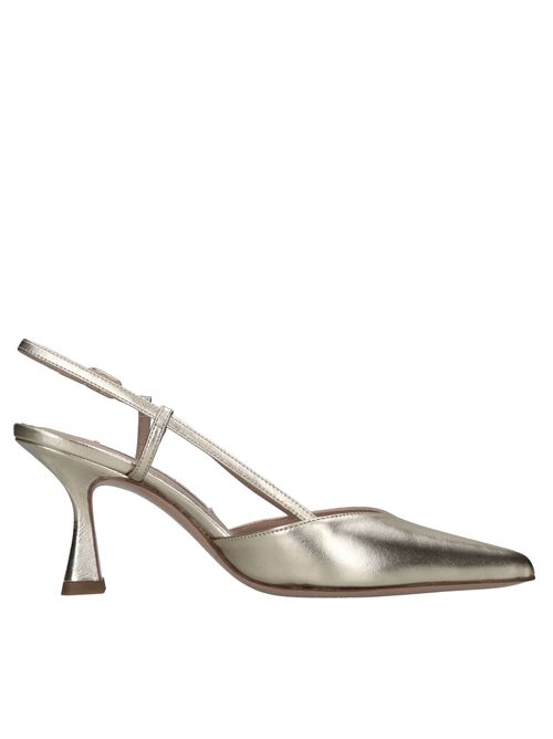 Décolléte slingback in pelle FRANCESCO SACCO | 7311 NAPPA LAM.PLATINO